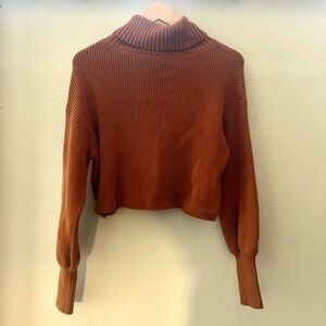 Crop knit sweater